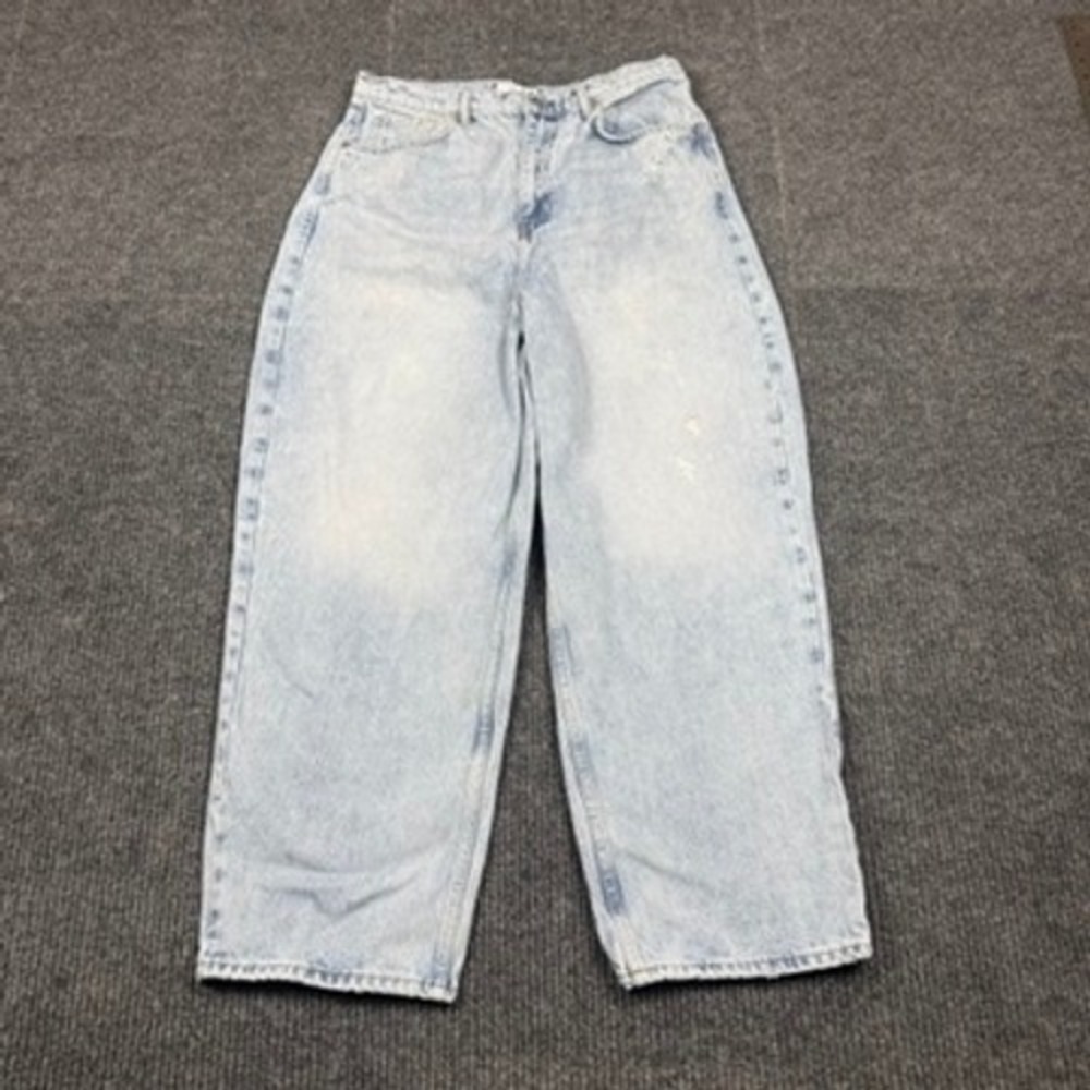 Free People x We the Free Frank Dad Jean Light Wash Distressed OB1153149 Size 31